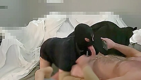 Blonde girl fucks with a big dildo
