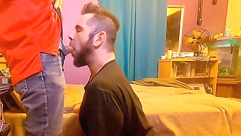 Slove and foot worship