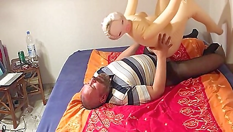 Sultry chick fucked by a younger invit